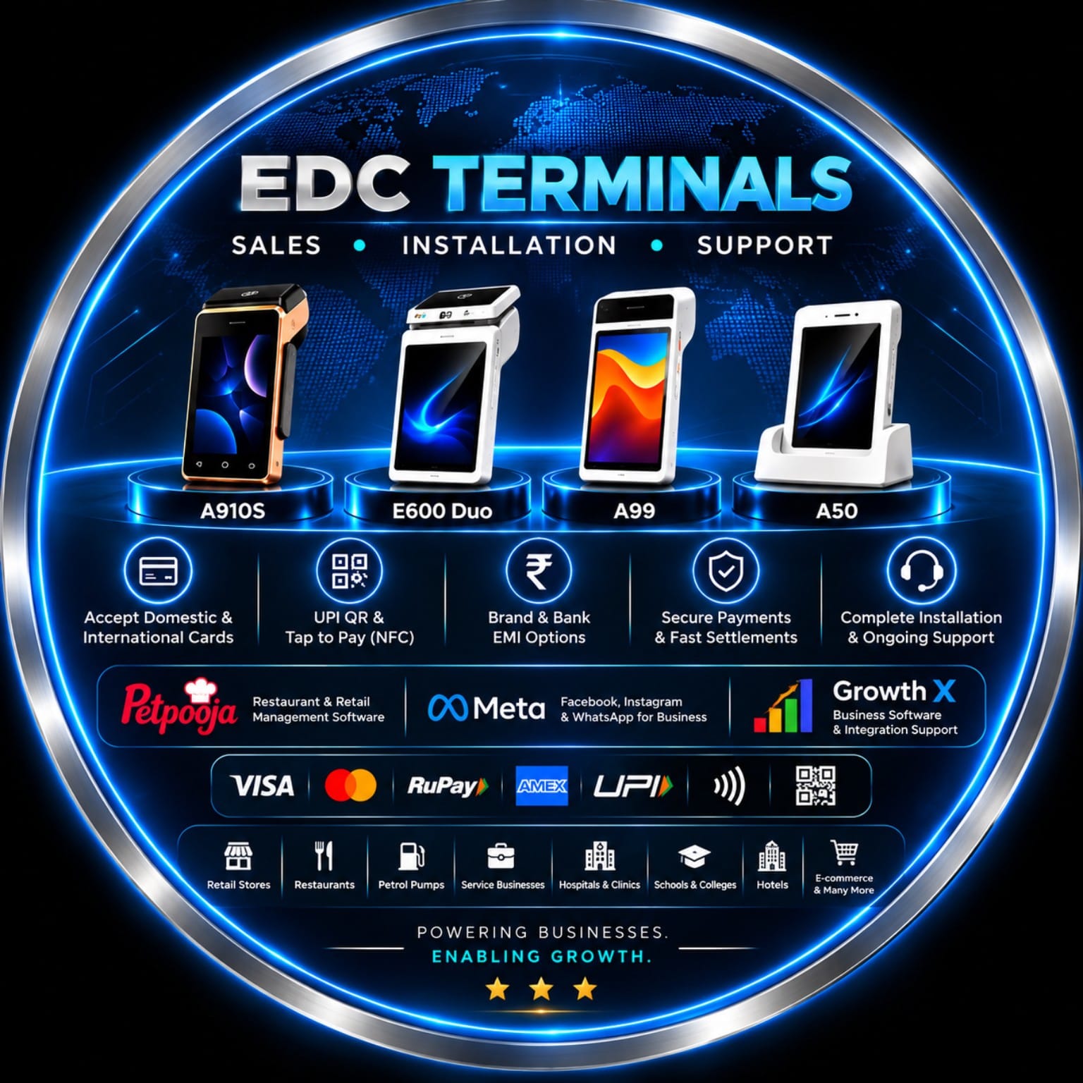 Abuzar Enterprise Solutions logo - EDC machine supplier in Hyderabad